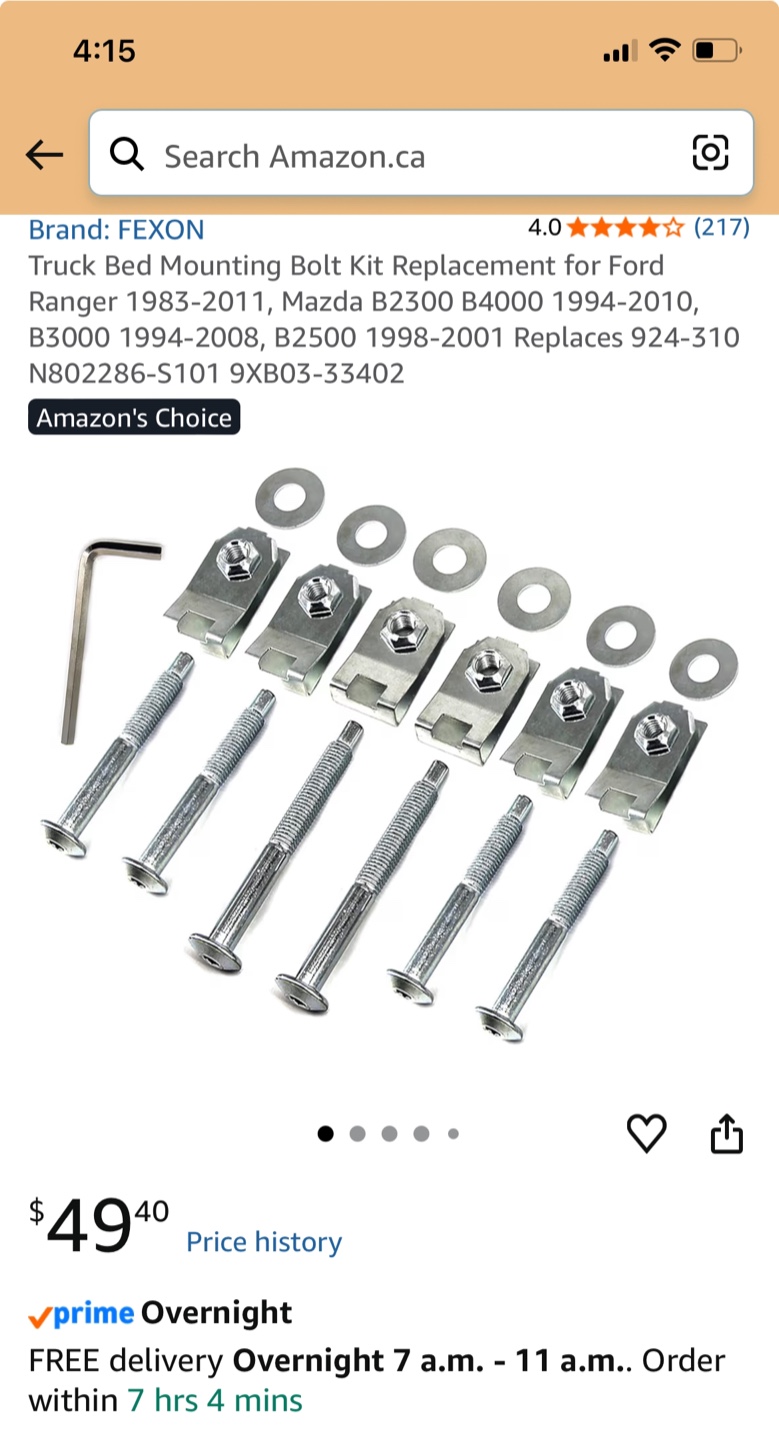 FEXON Truck Bed Mounting Bolt Kit