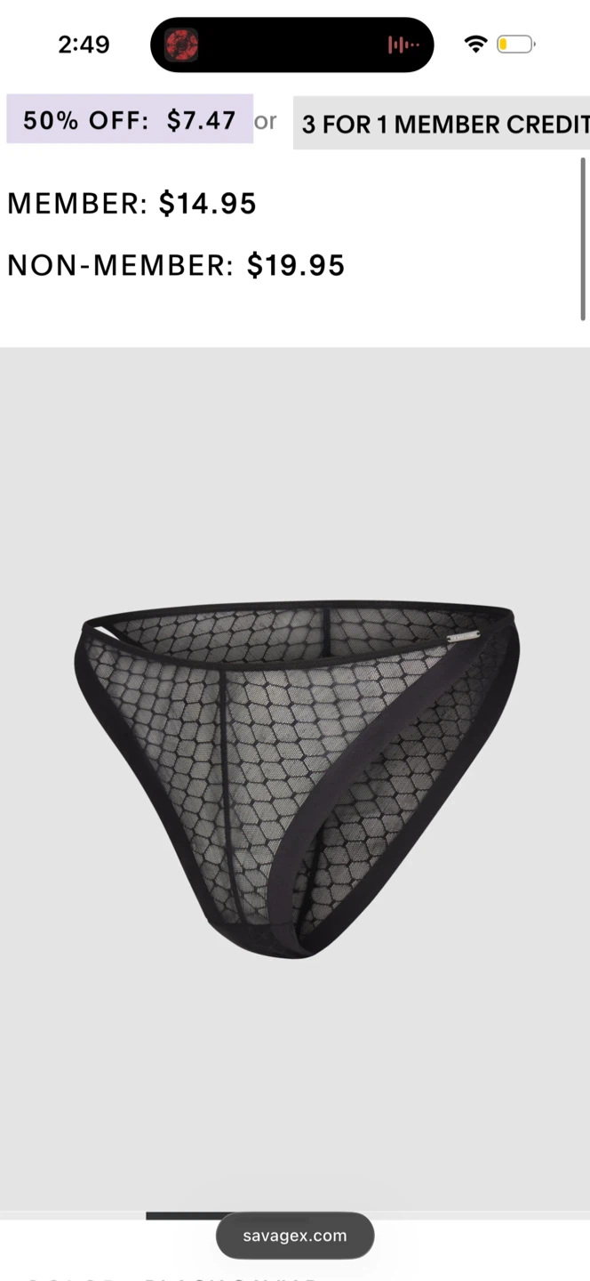 Savage x Fenty Mesh String Bikini Panty