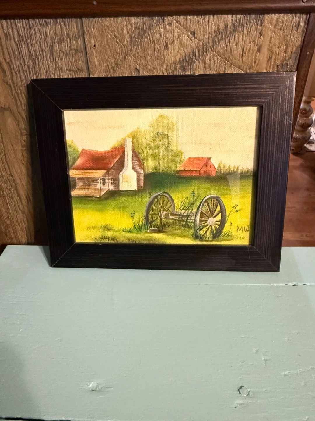 Rural farm painting