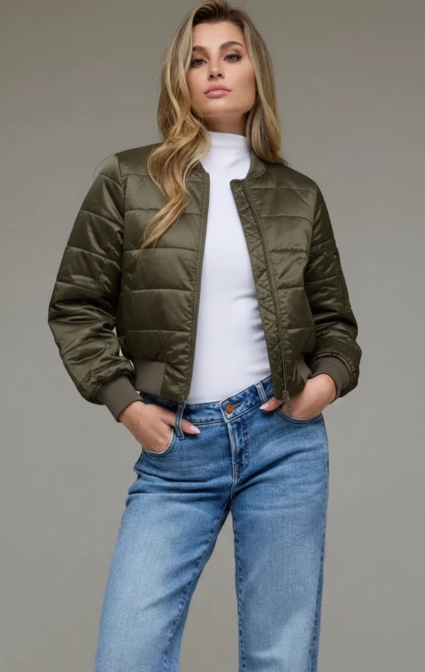 Lululemon Bomber Jacket - Olive Green