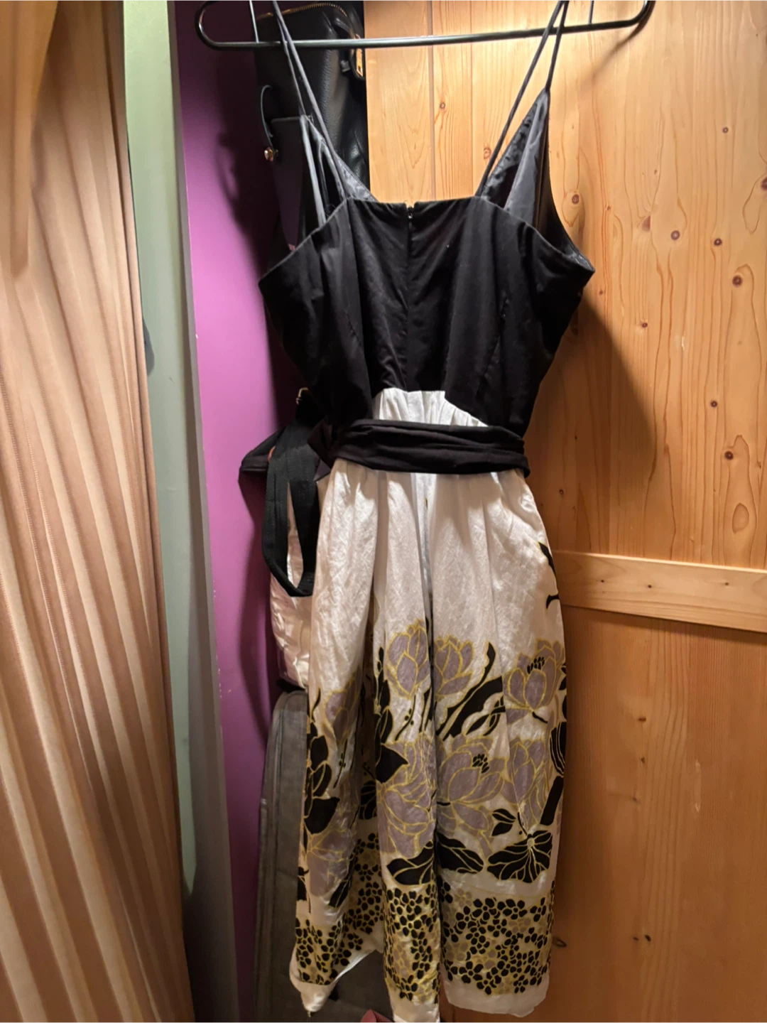 Black & White Floral Print Maxi Dress - photo 2