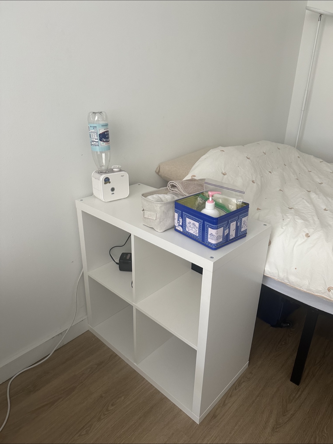 4x4 White Shelf Storage Unit