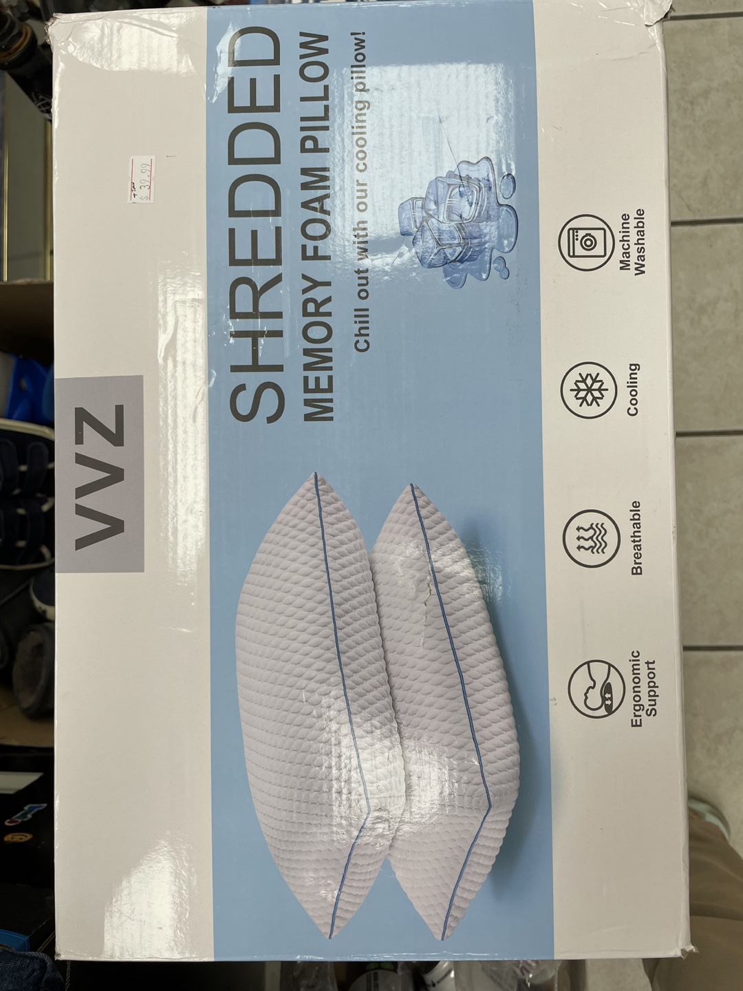 VVZ Shredded Memory Foam Pillow Standard 2 Pack - photo 3