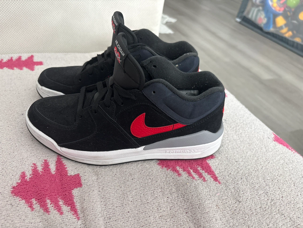 Air Jordan Formula 23 Black Red Men's Sneakers - photo 2