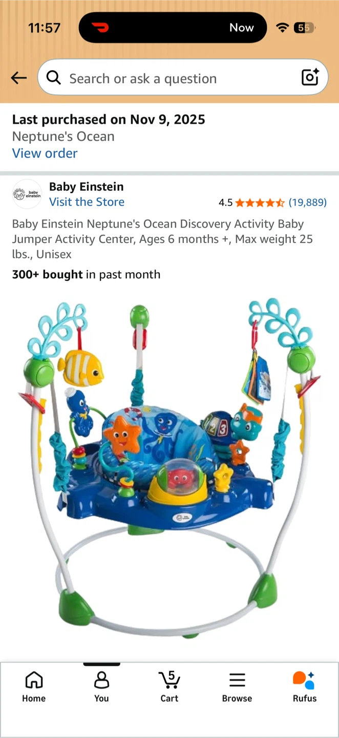 Baby Einstein Activity Jumper - Neptune’s Ocean Discovery - photo 2