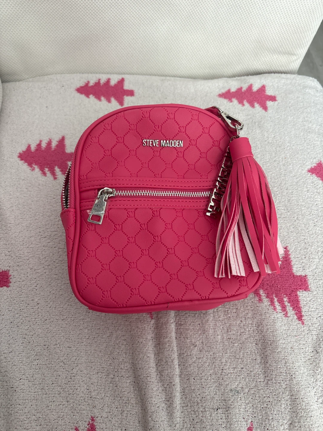 Steve Madden Pink Mini Backpack with Cardholder