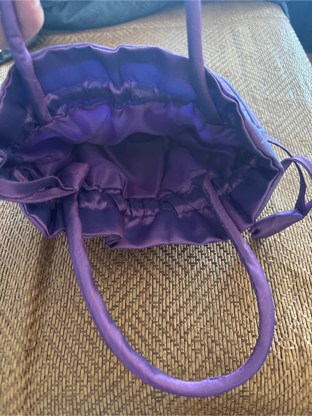 Purple Embroidered Handbag - photo 2