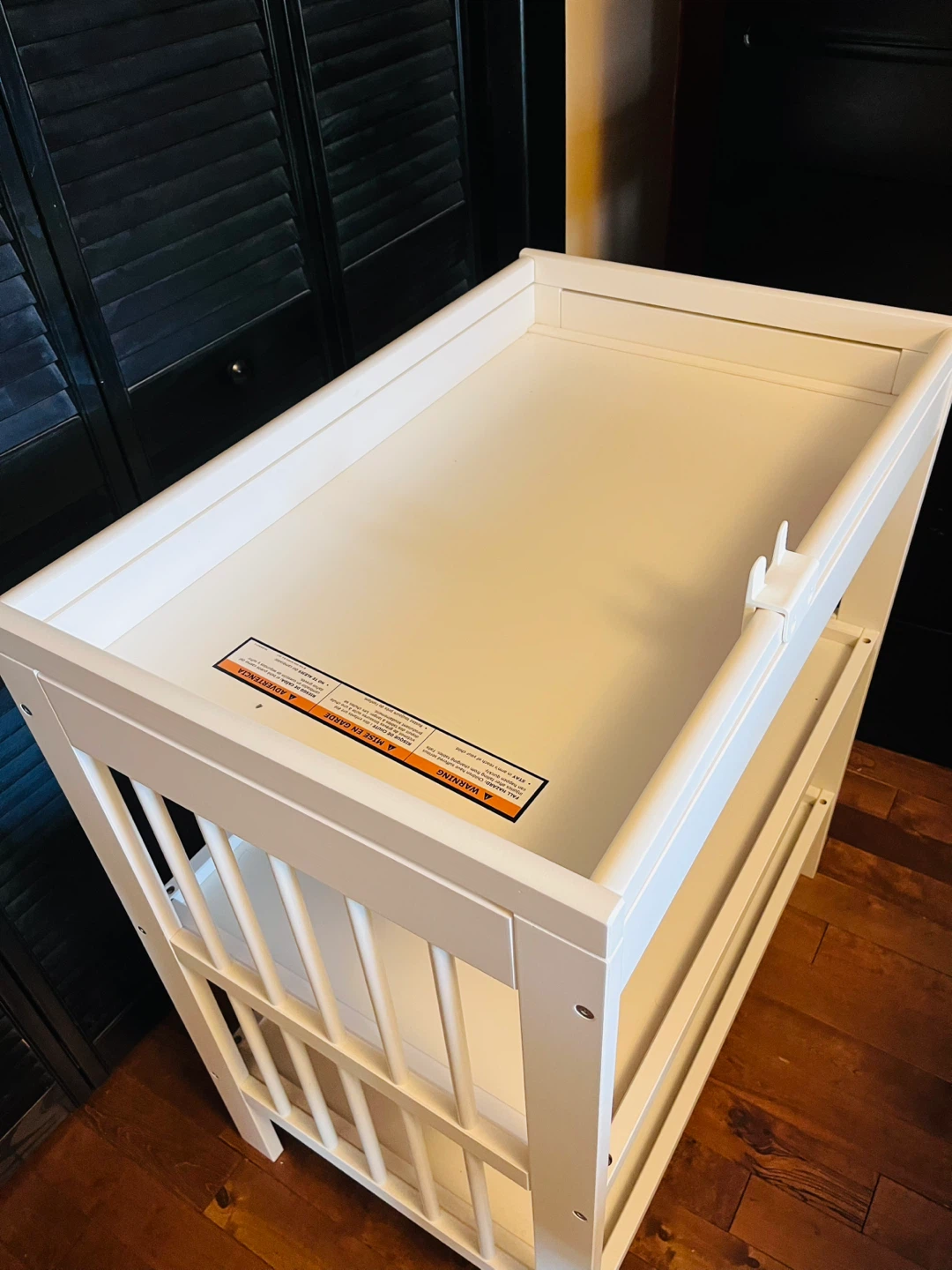 White Baby Changing Table with Shelves - photo 4