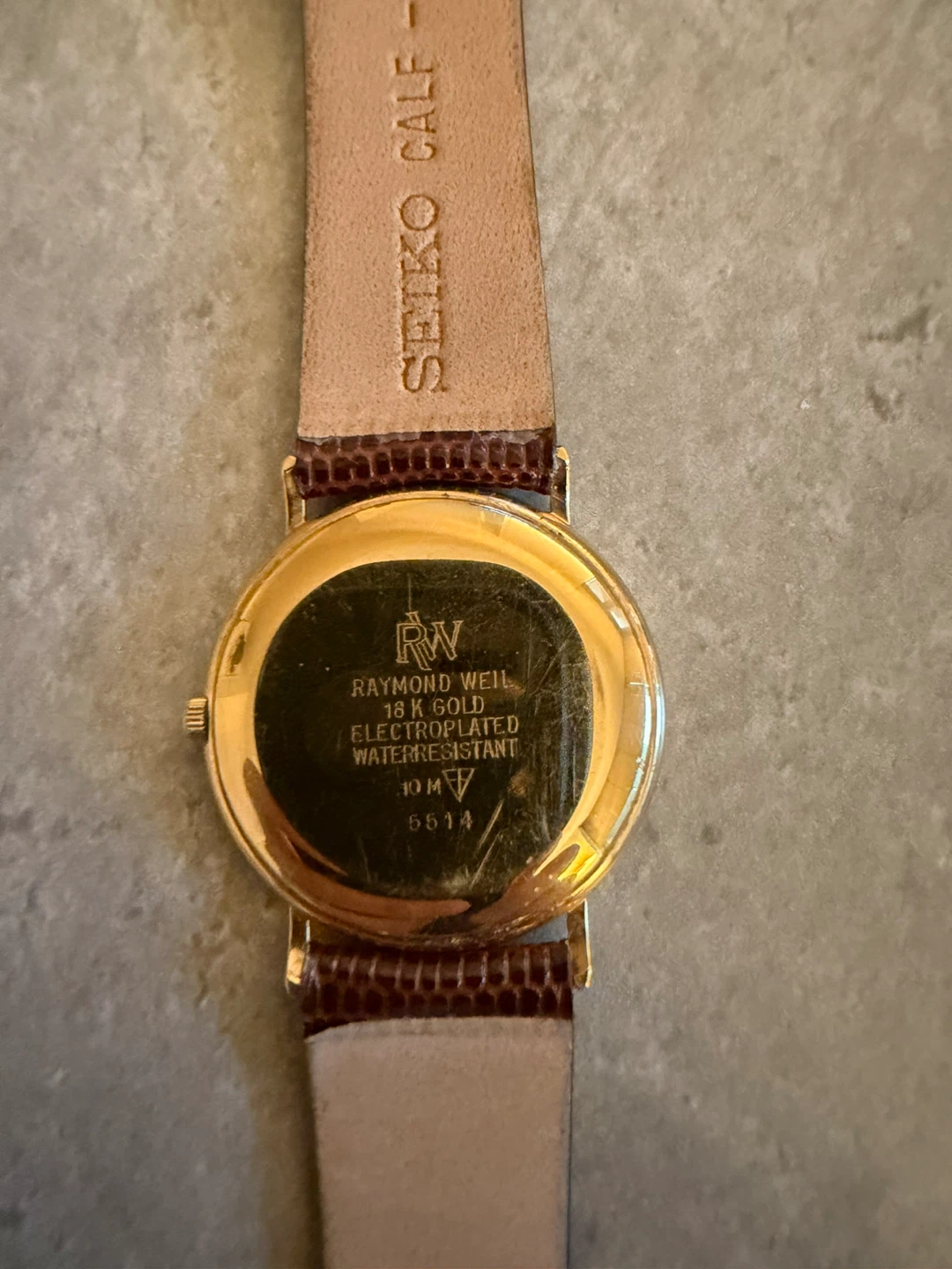 Raymond Weil 18K Gold Electroplated Quartz Watch - photo 2
