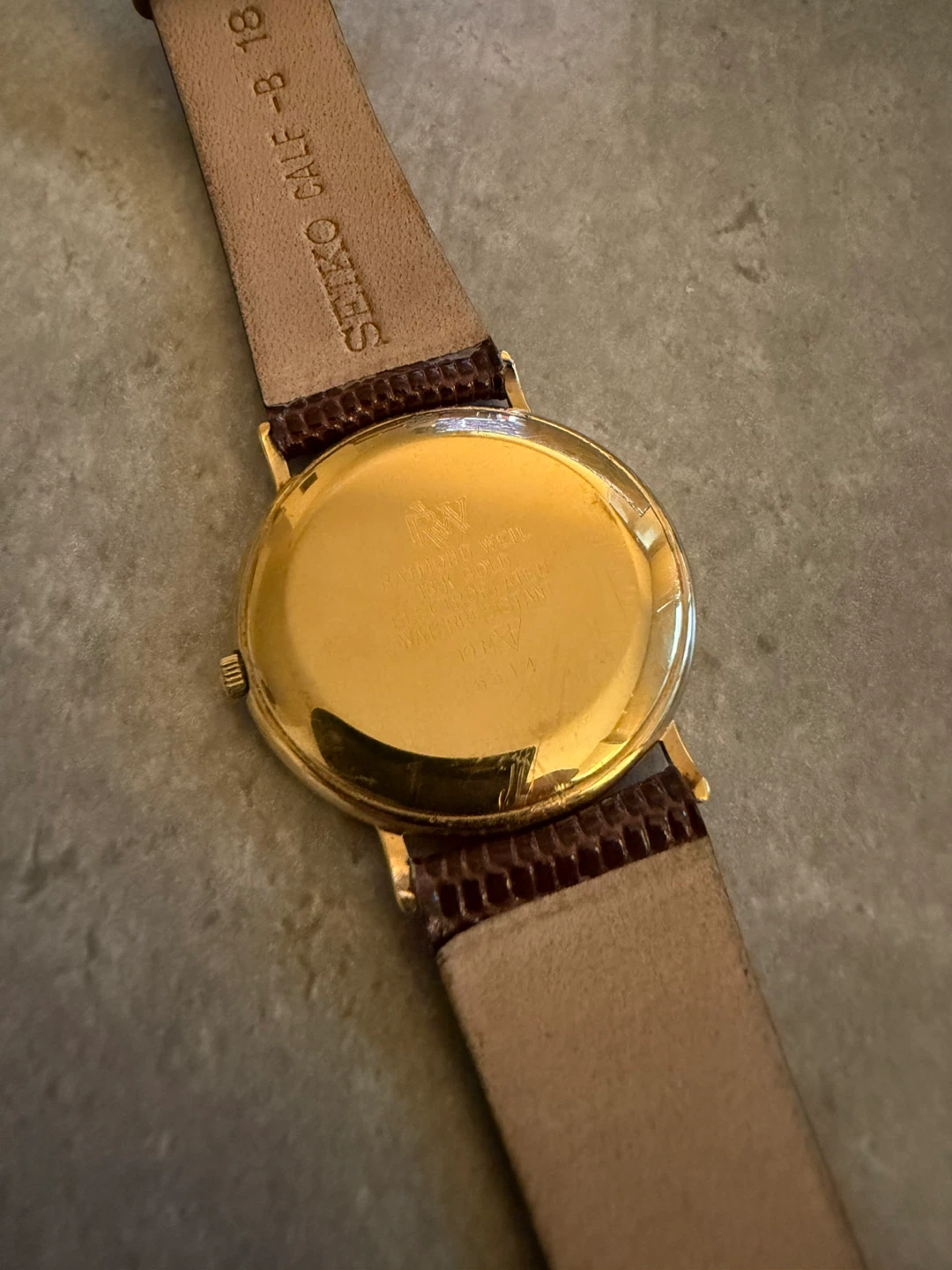 Raymond Weil 18K Gold Electroplated Quartz Watch - photo 3