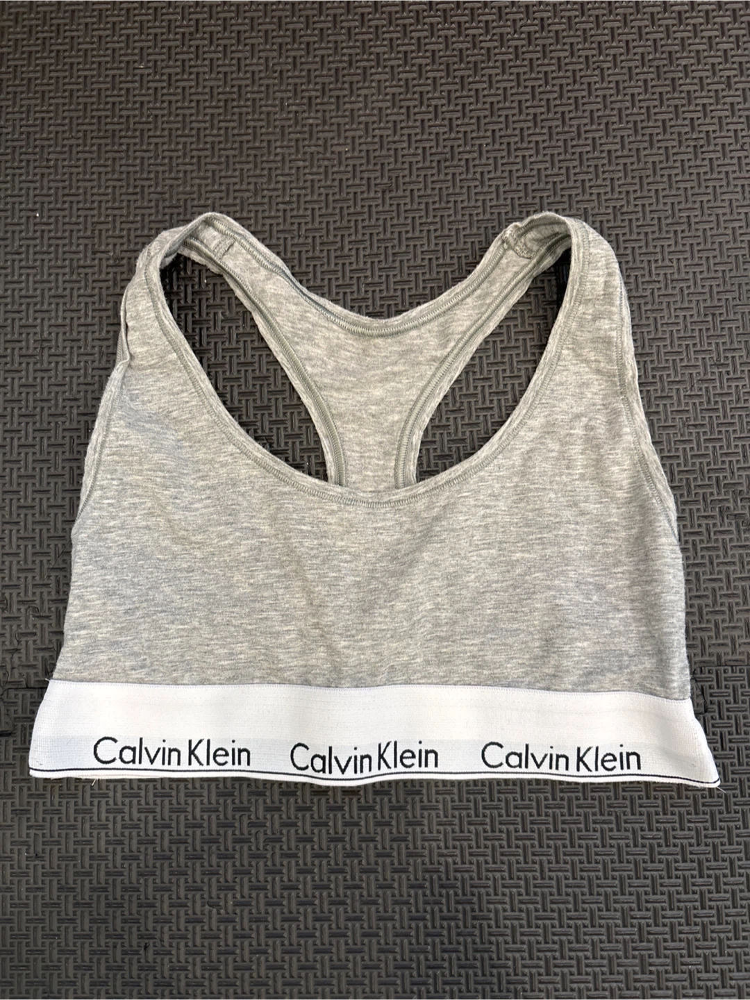 Calvin Klein Grey Sports Bra - Size S