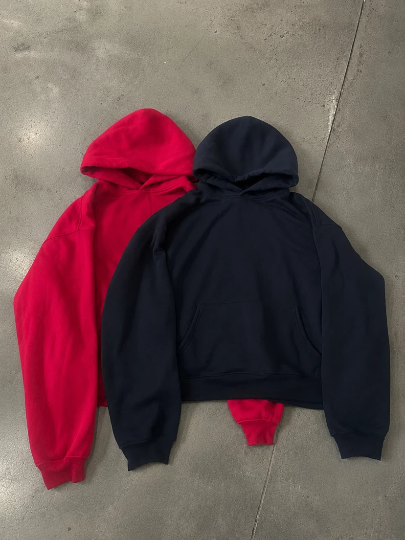 Red and Black Blank Hoodies