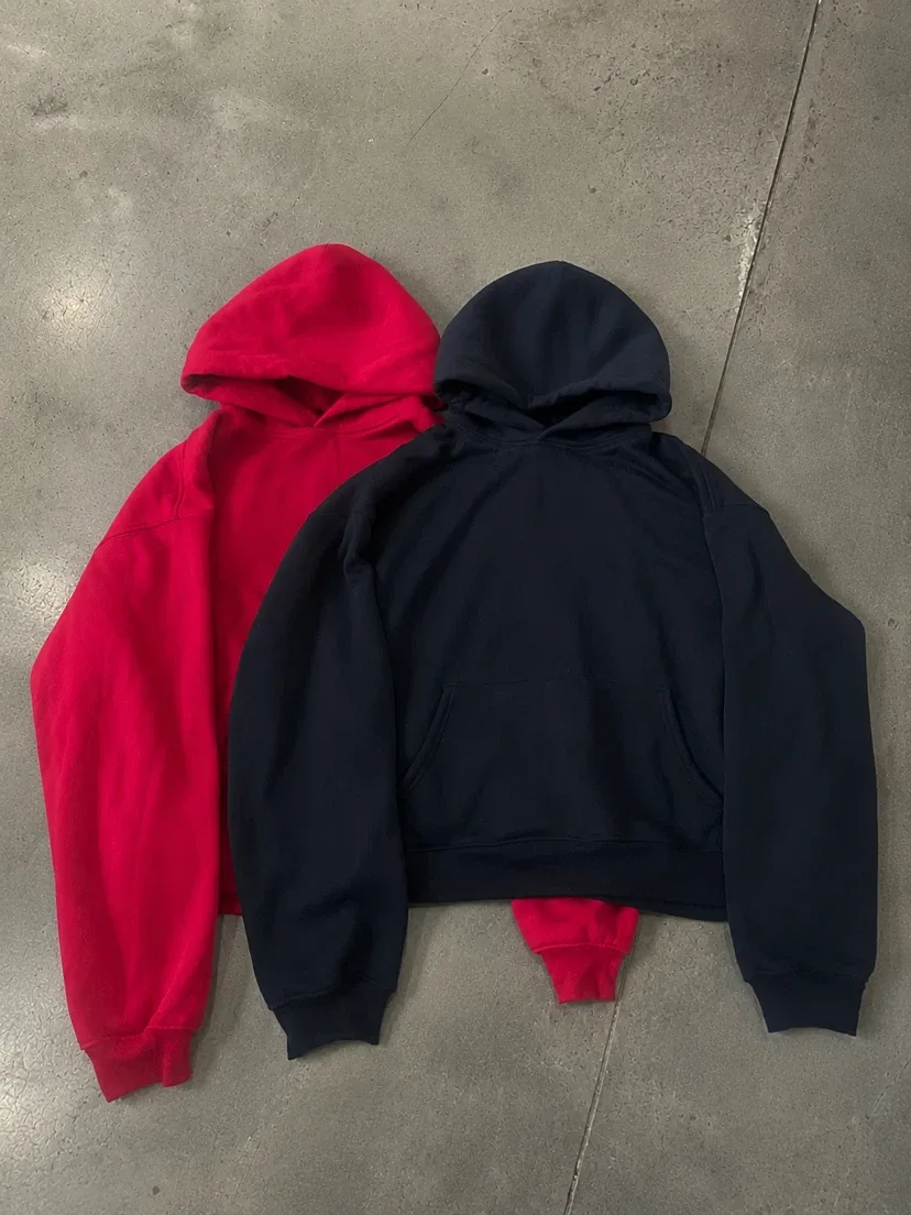 Red and Black Blank Hoodies
