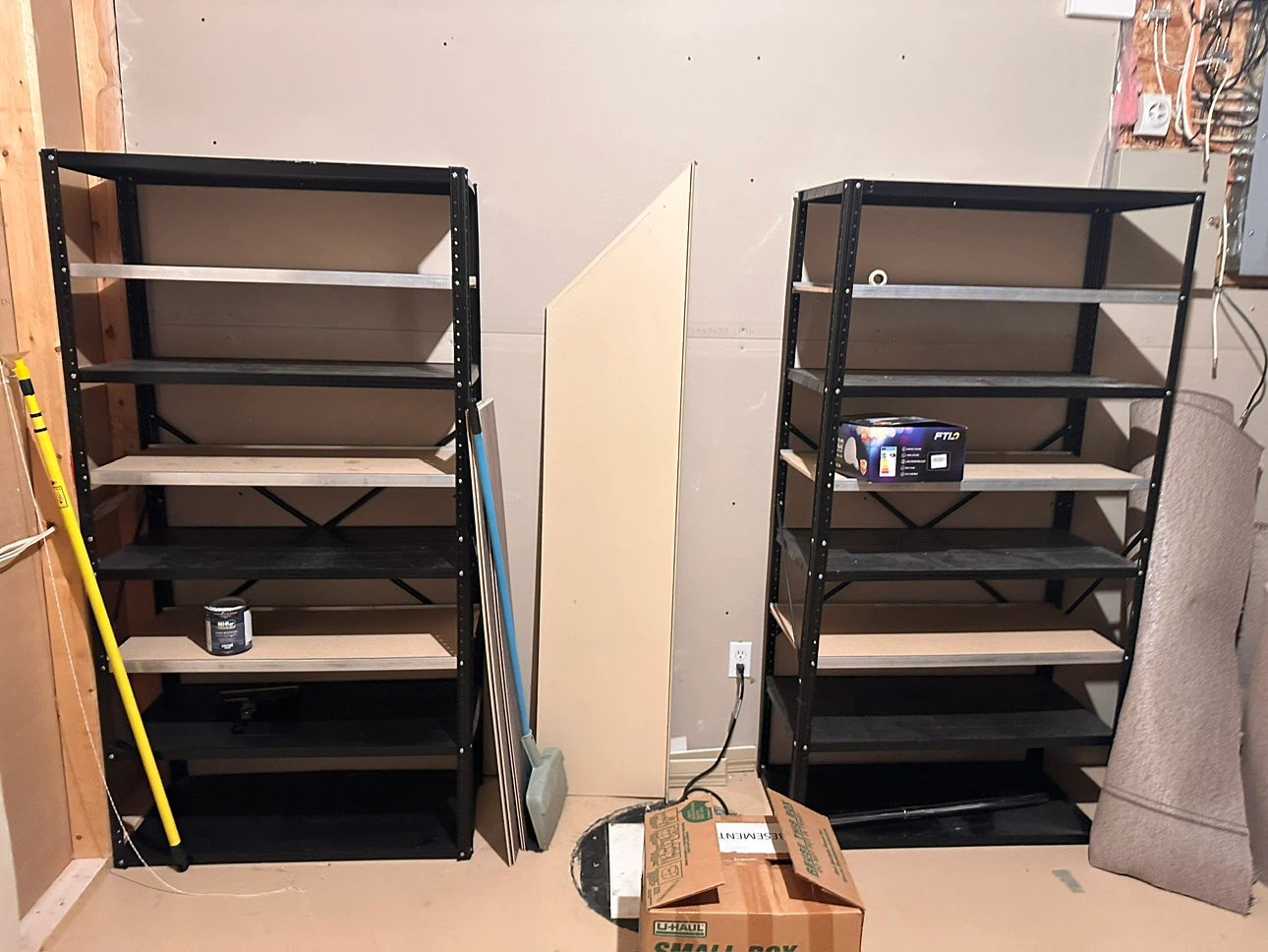 Two Metal Shelving Unit - 5 Tiers