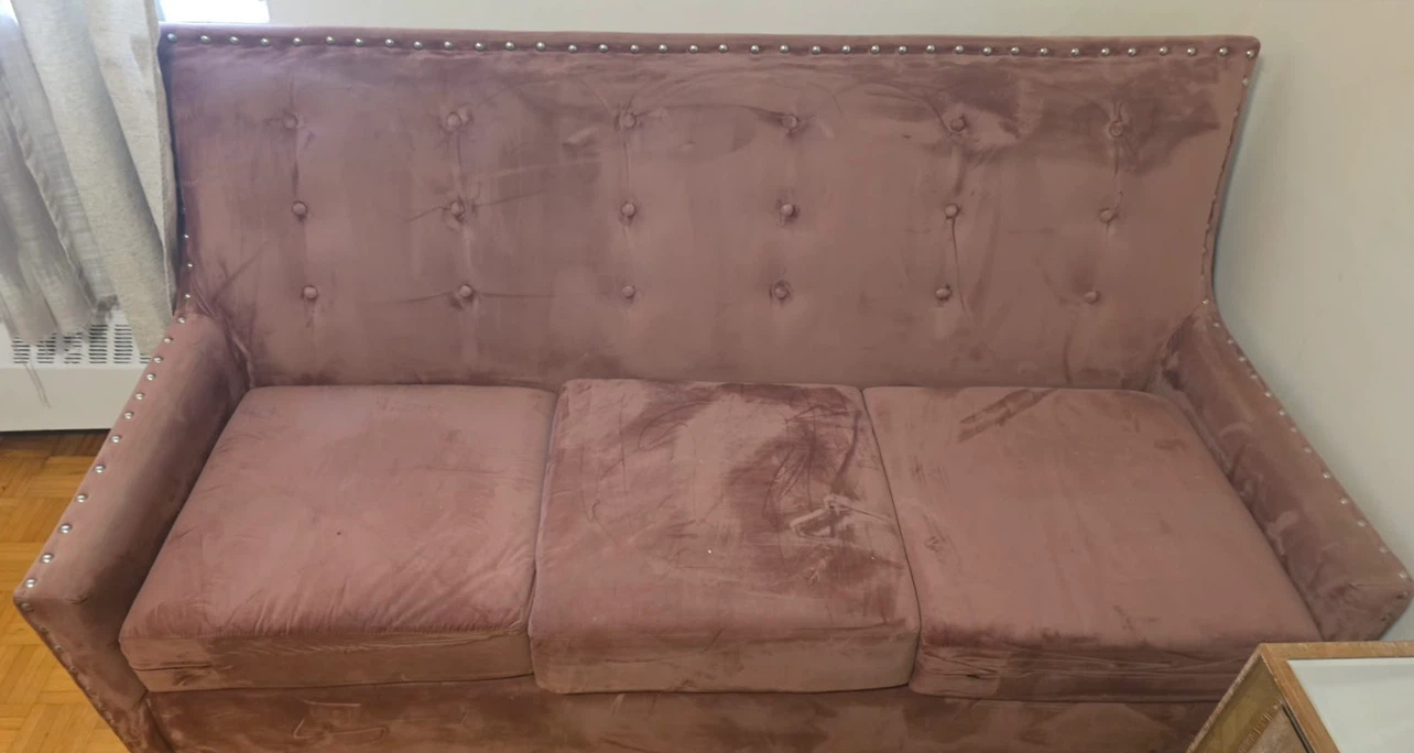 Velvet Tufted Sofa