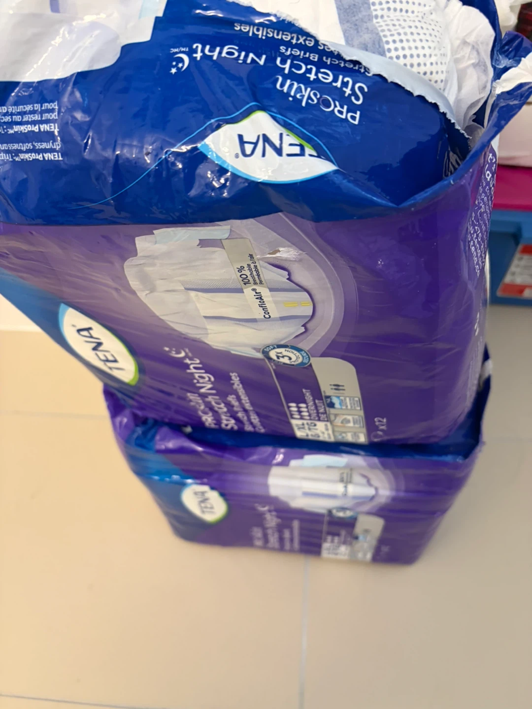 TENA ProSkin Stretch Night Briefs - Size L/XL