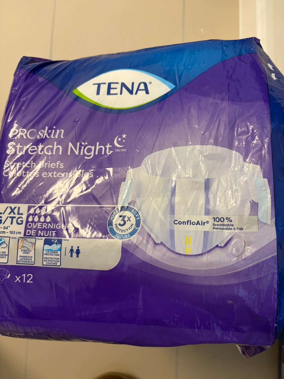 TENA ProSkin Stretch Night Briefs - Size L/XL - photo 2