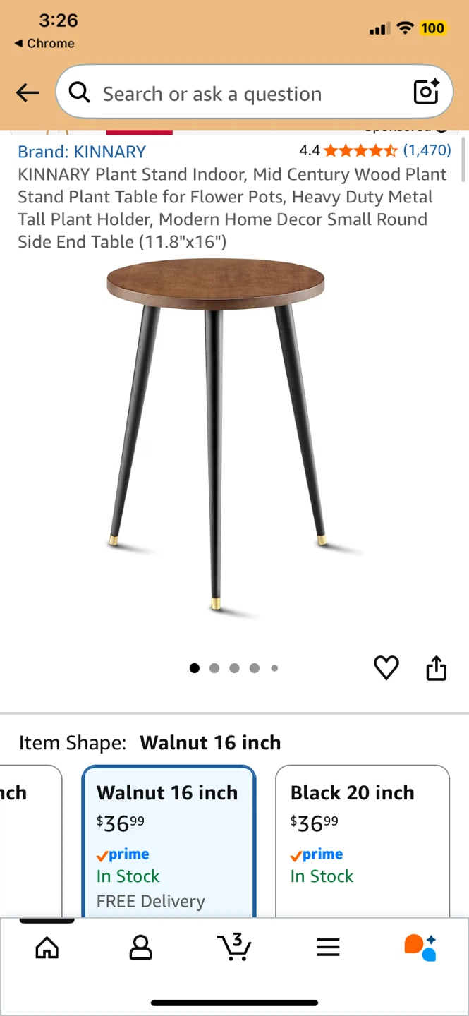 Plant Stand and Side Table - photo 3