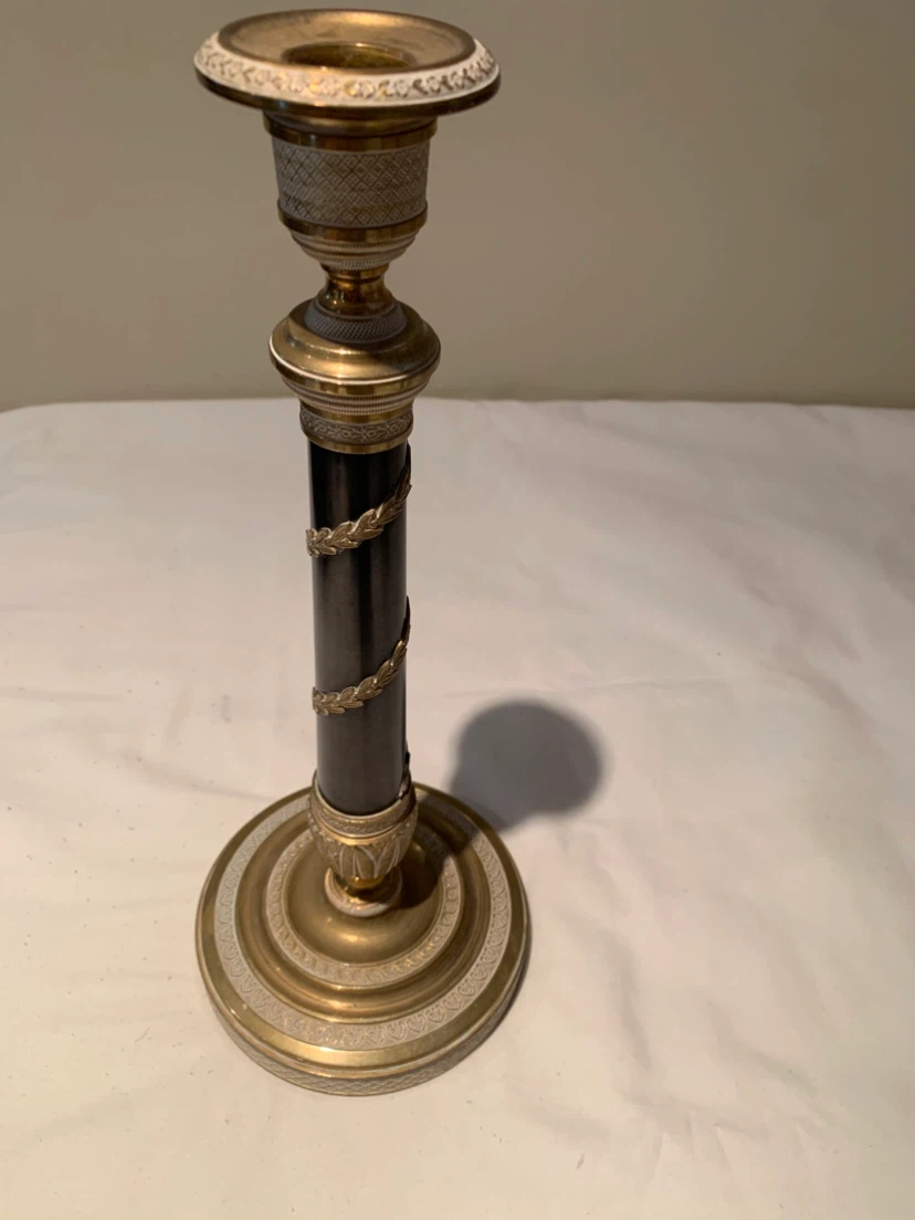 Pair of Vintage Candlesticks Made in Austria - photo 3