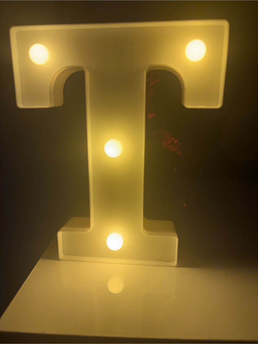 White Marquee Letter T Light - photo 3