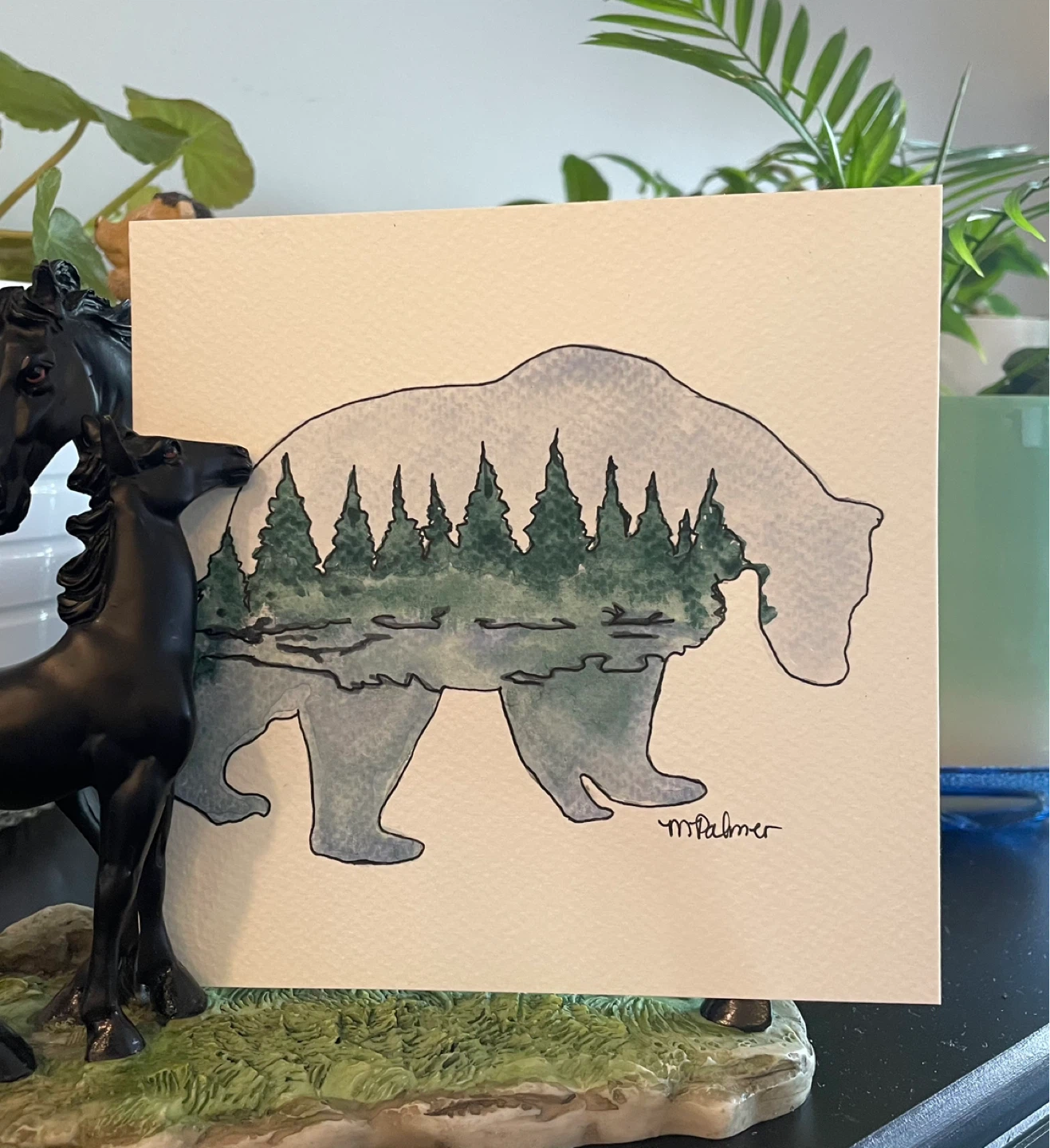 Watercolour wildlife - photo 4