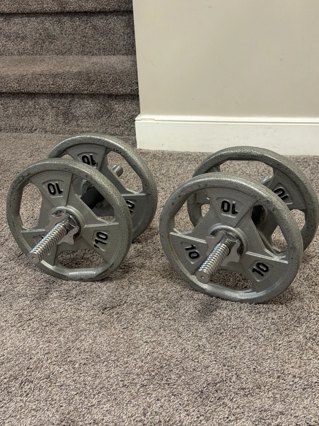 Two 10 lb Dumbbells