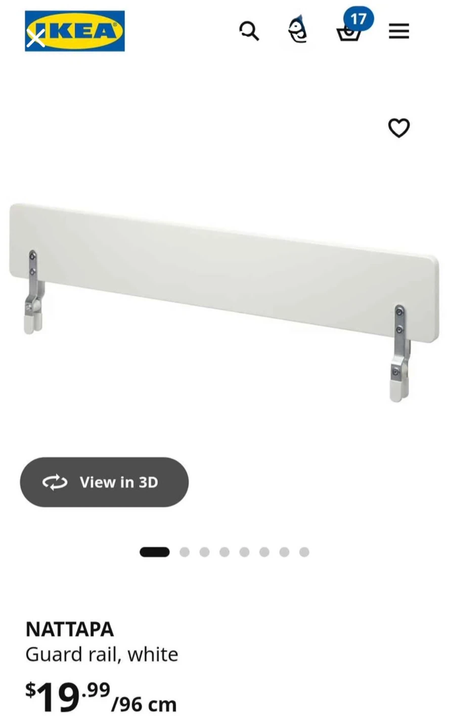 IKEA NATTAPA Bed Rail (1/2) - photo 3