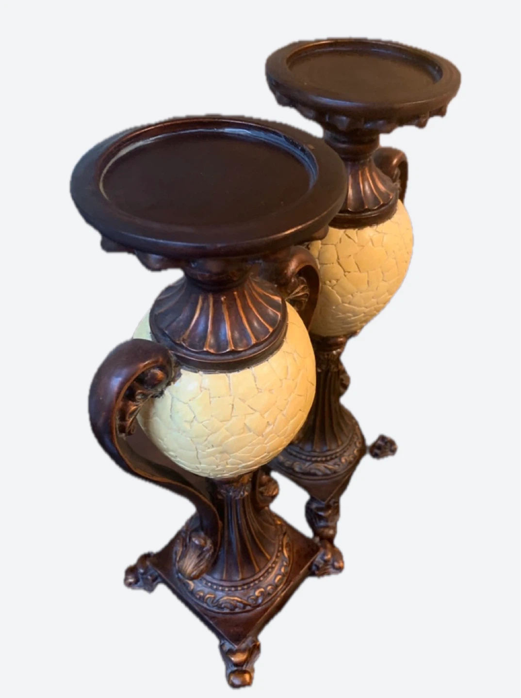 Pair of Decorative Candle Holders - photo 2