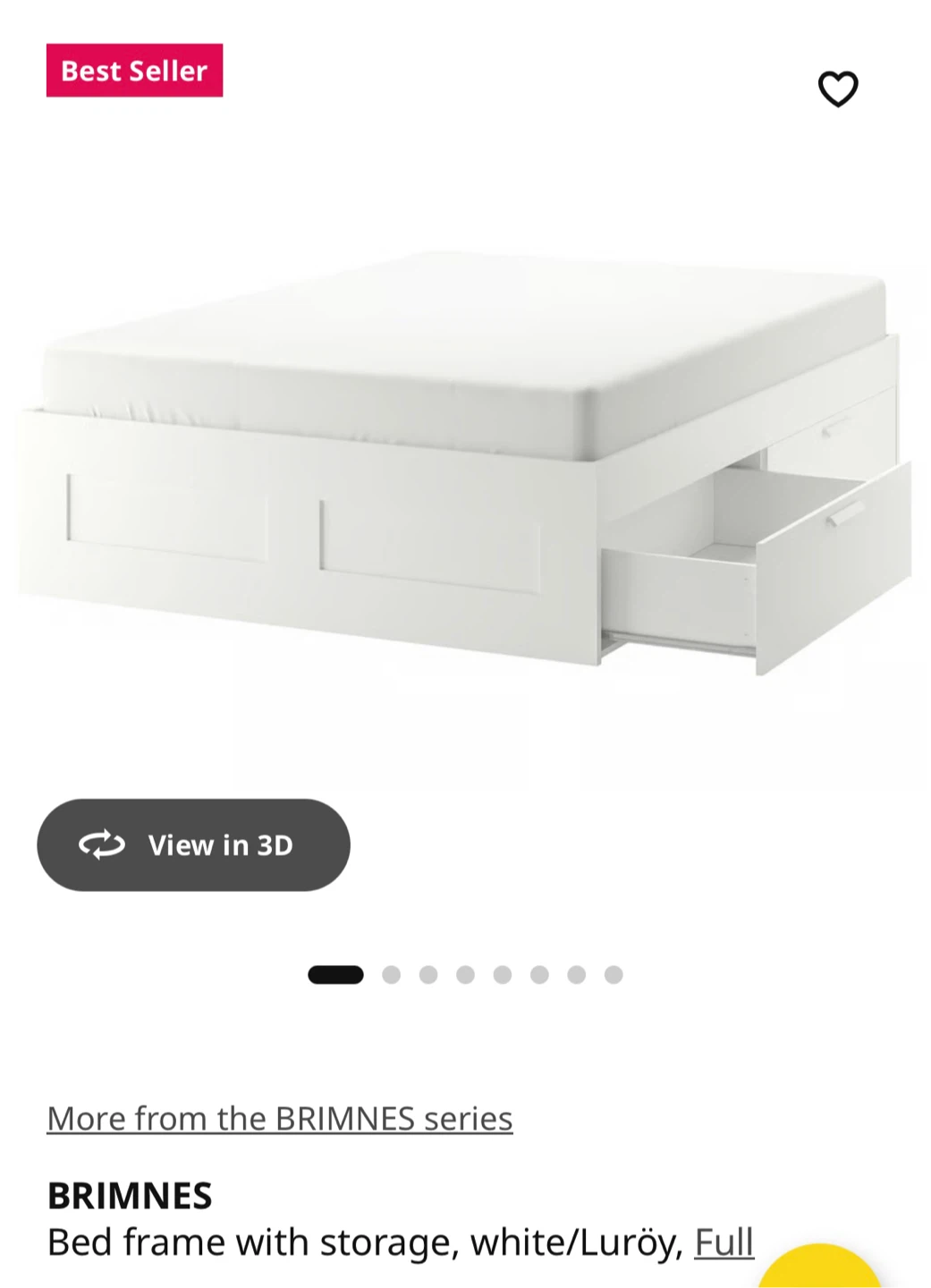 IKEA Brimnes Queen Storage Bed parts - see description