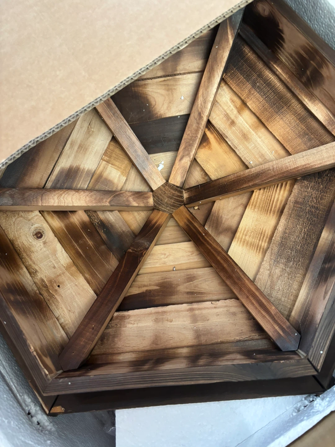 Rustic Wooden Wishing Well Planter - photo 3