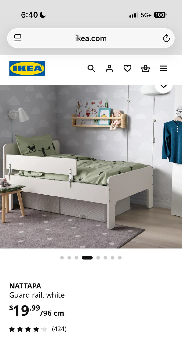 IKEA NATTAPA Bed Rail (2/2) - photo 3
