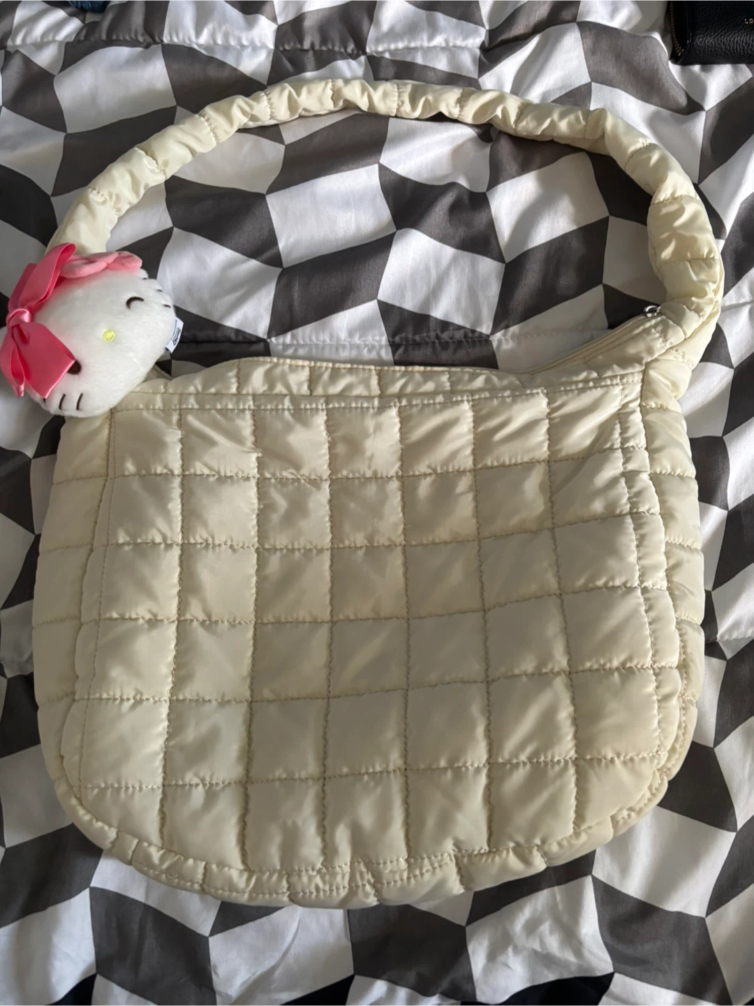 Cream Quilted bag