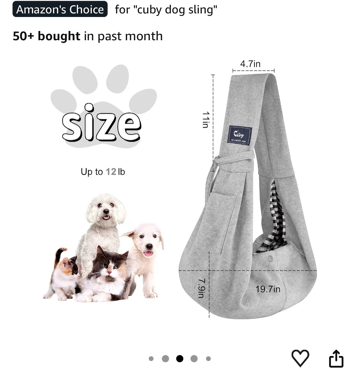 Cuby cat/ dog carrier sling - photo 4