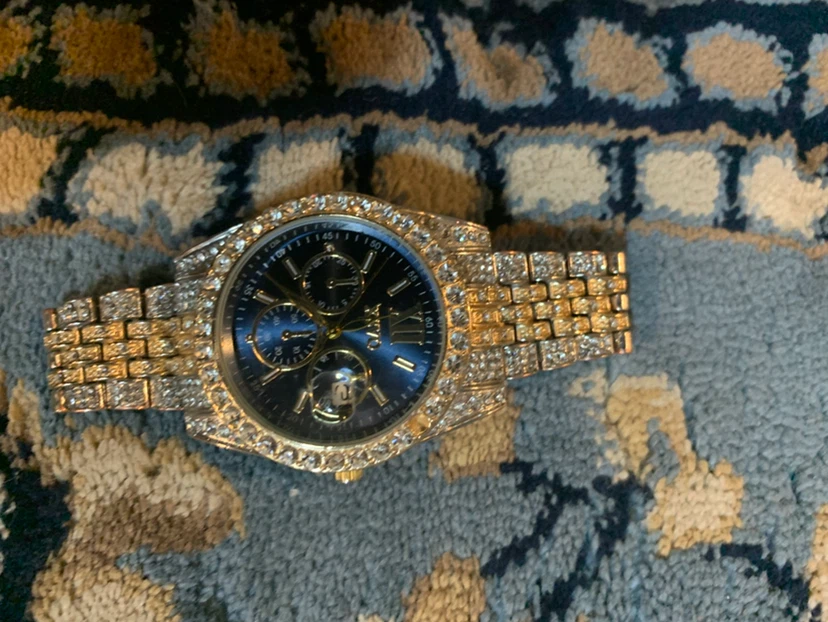 Gold Watch with Rhinestones - photo 2