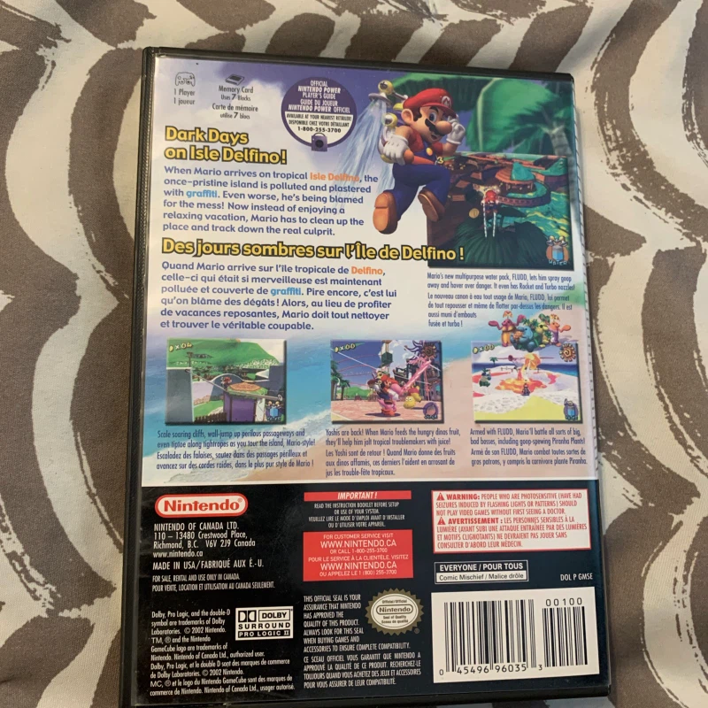 Nintendo GameCube Super Mario Sunshine Game - photo 2