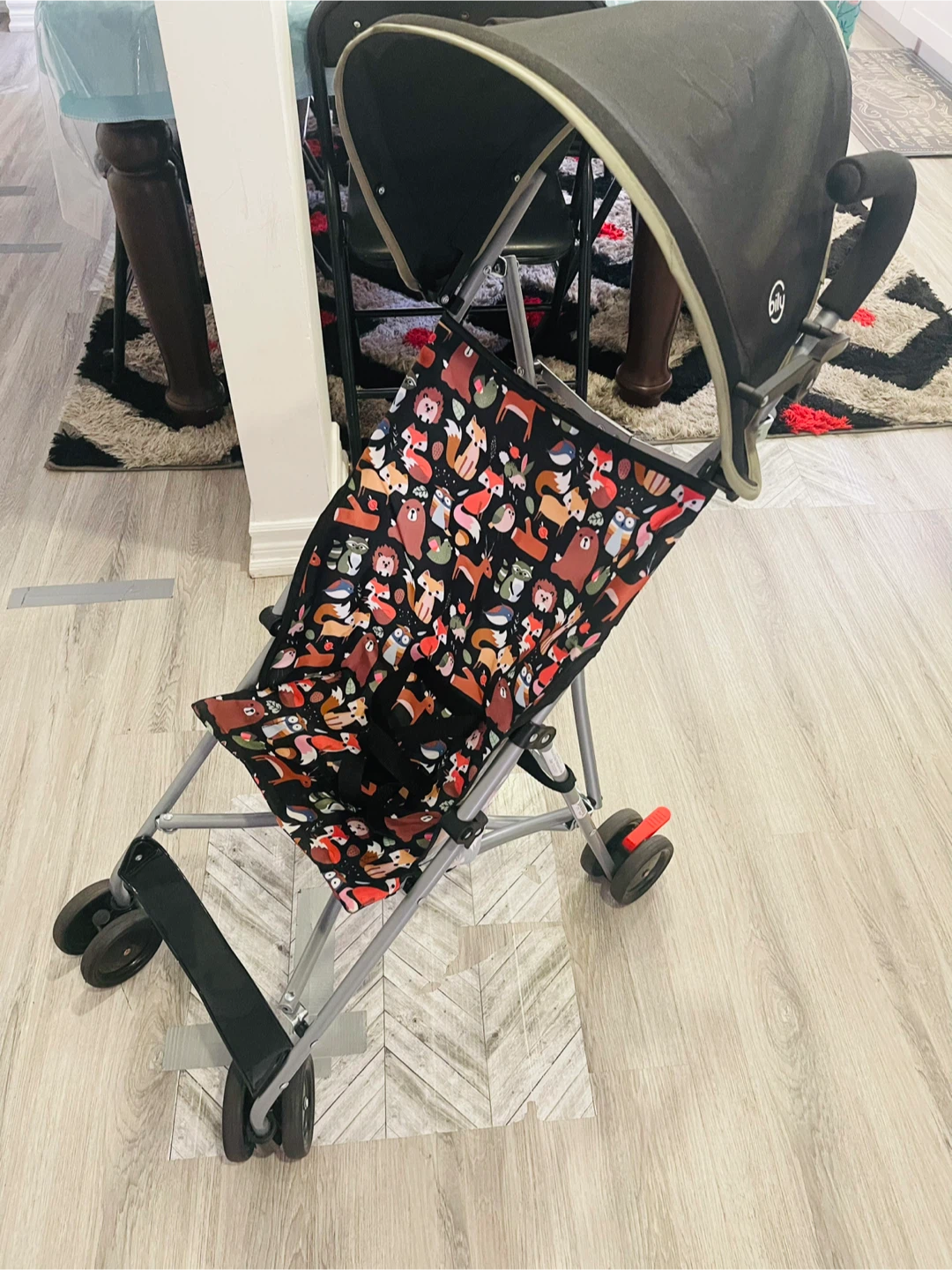 GB Pockit Stroller with Cute Animal Print