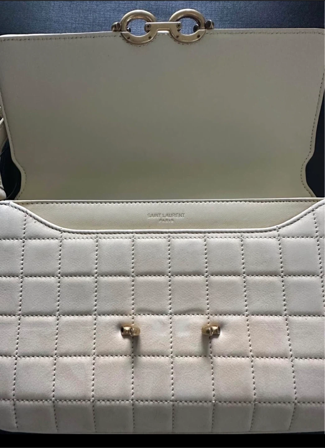 Saint Laurent Paris Quilted Suede Shoulder Bag - photo 4