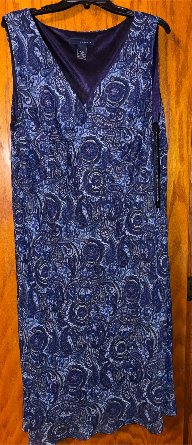 Venezia Paisley Sheath Dress & Cardigan Set - photo 2