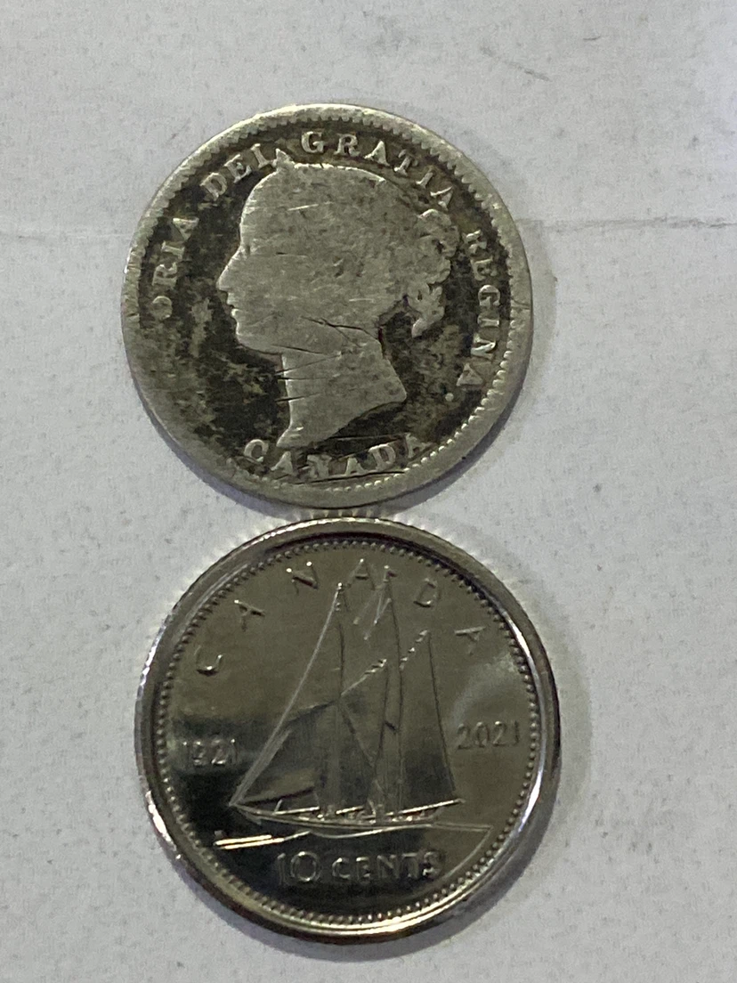 Canadian 10 Cents Coin Collection - photo 2