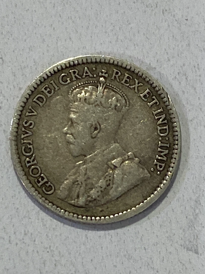 1918 Canada 5 Cents Coin