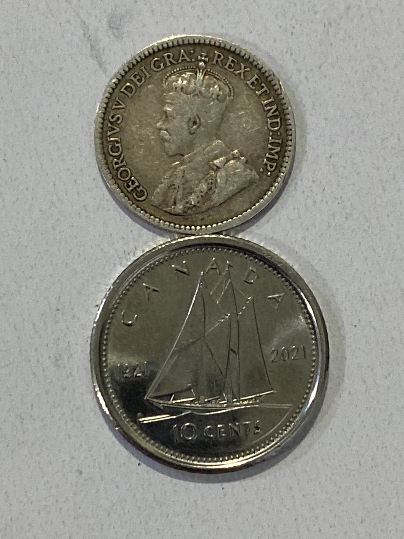 1918 Canada 5 Cents Coin - photo 3