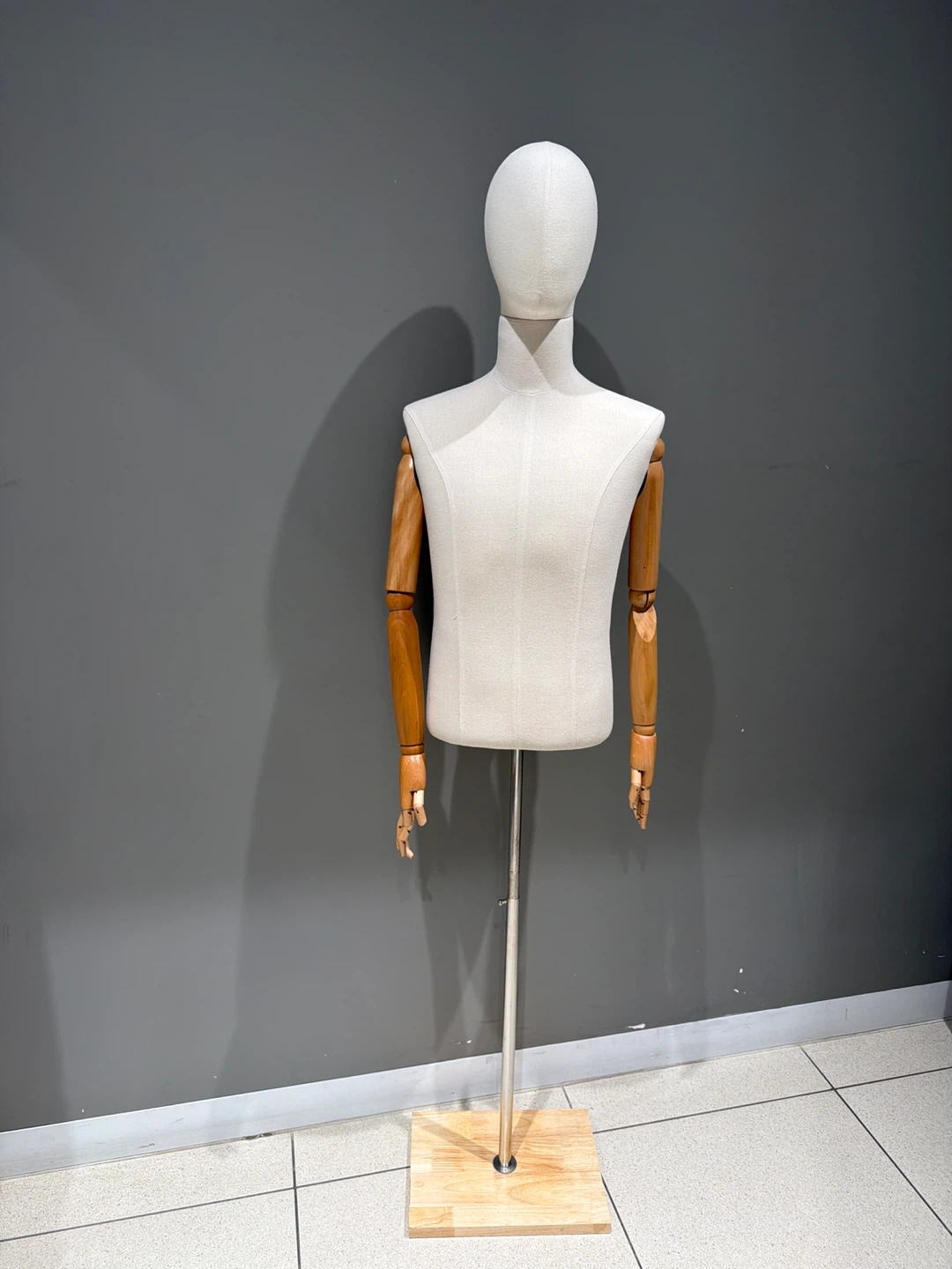 Tailor's Mannequin with Articulated Wooden Arms
