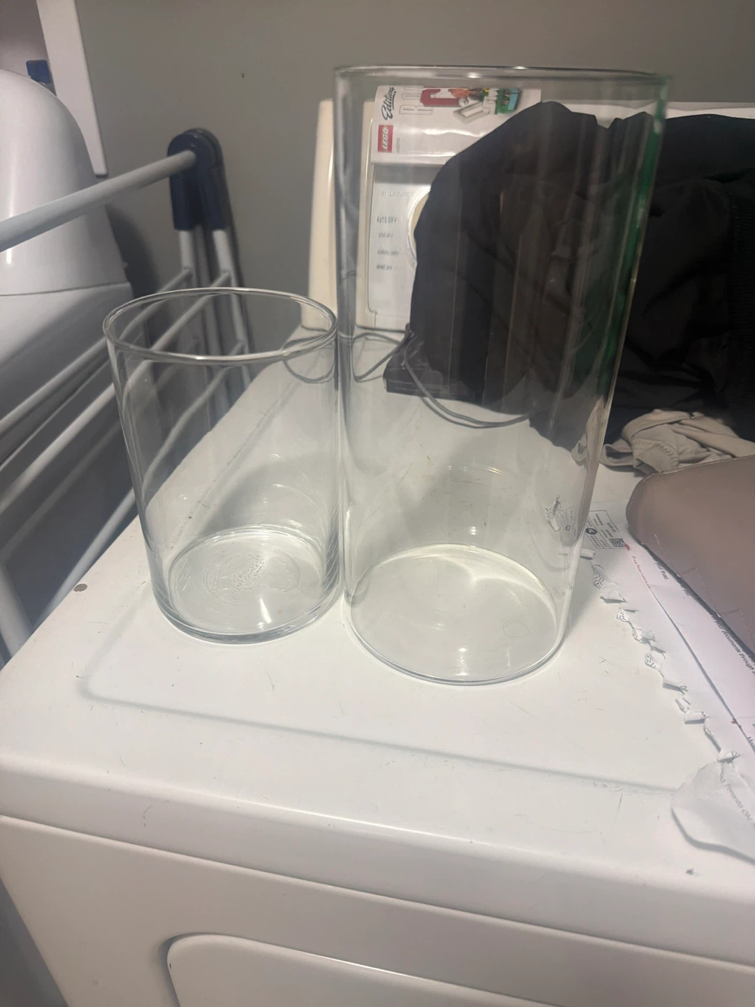 10 clear glass cylinders - photo 3