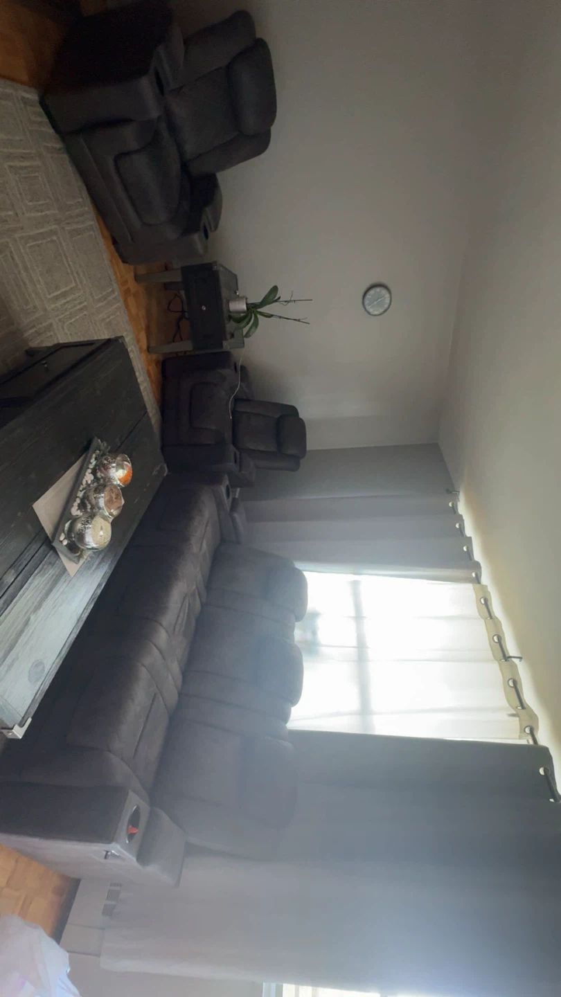 Grey Sectional Sofa with Recliners and Cup Holders - photo 2