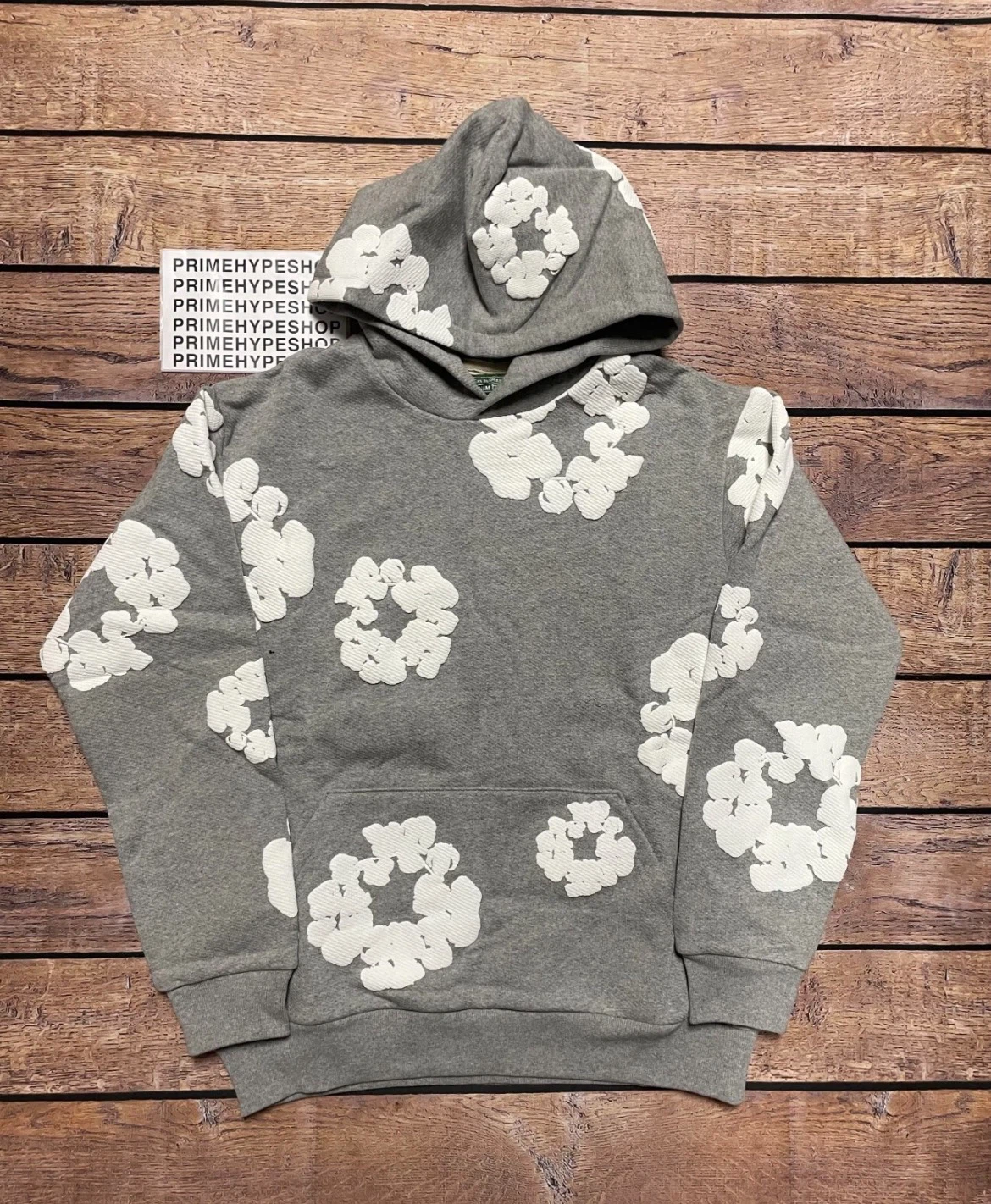 Denim Tears Grey Floral Hoodie