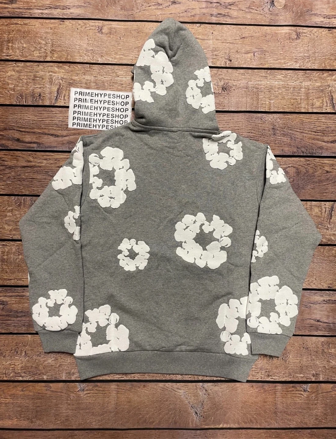 Denim Tears Grey Floral Hoodie - photo 2
