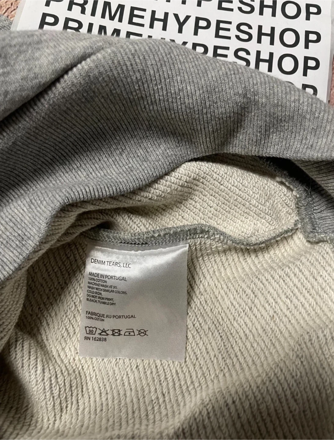 Denim Tears Grey Floral Hoodie - photo 3