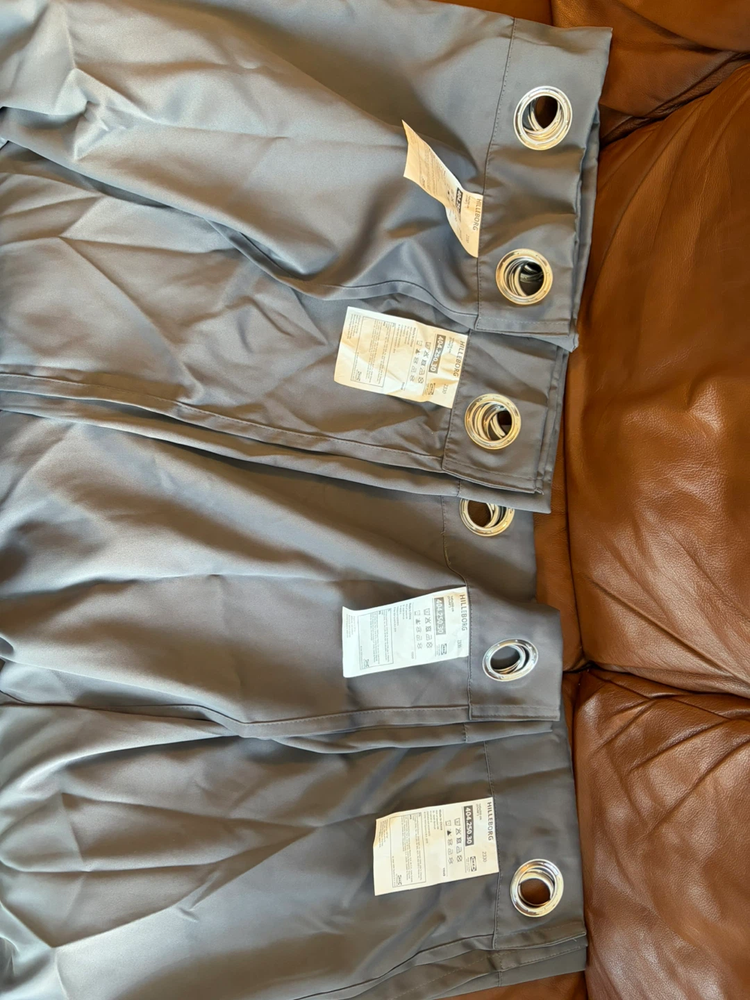 50% OFF - 4 x IKEA HILLEBORG BLACKOUT Curtains (Grey) - photo 2