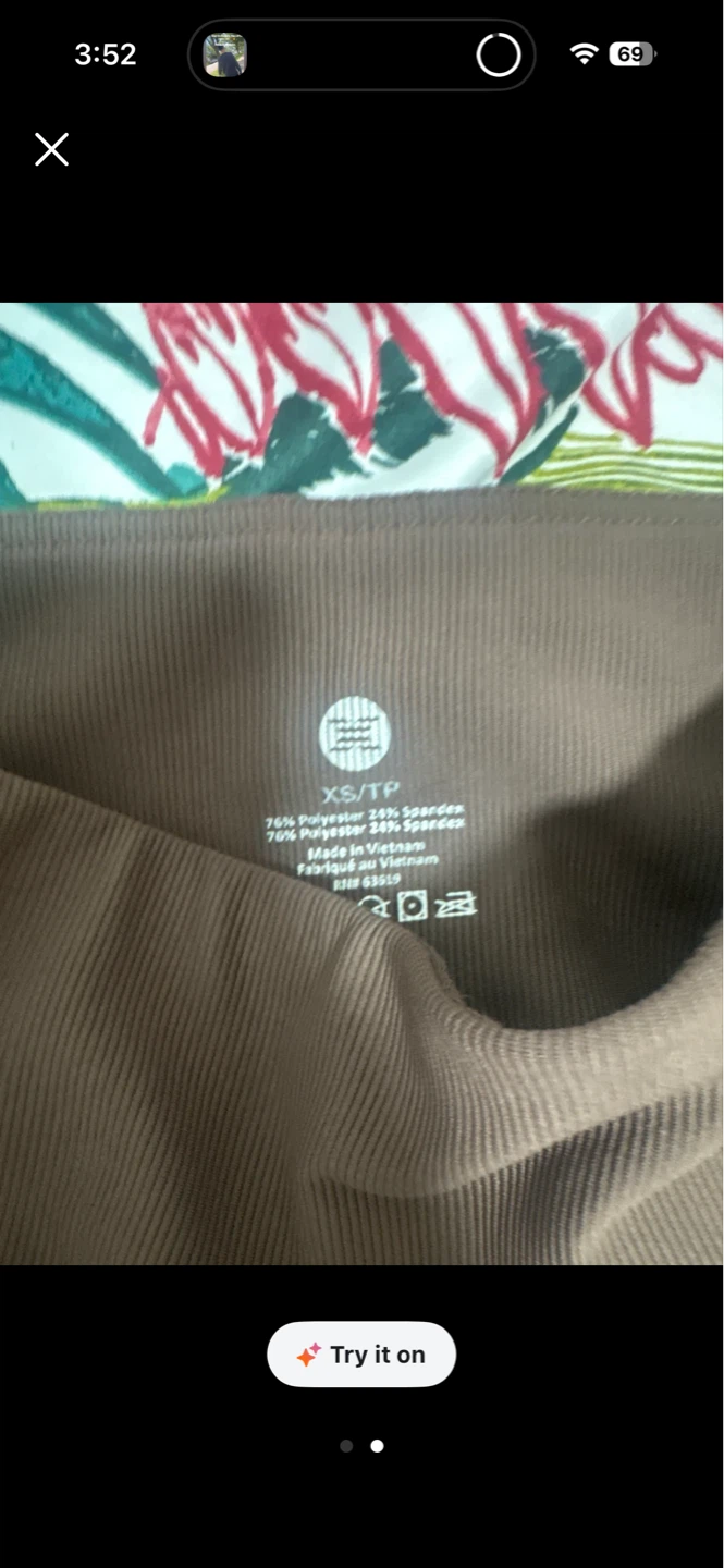 Brown Ribbed Flare Pants XS/TP - photo 2