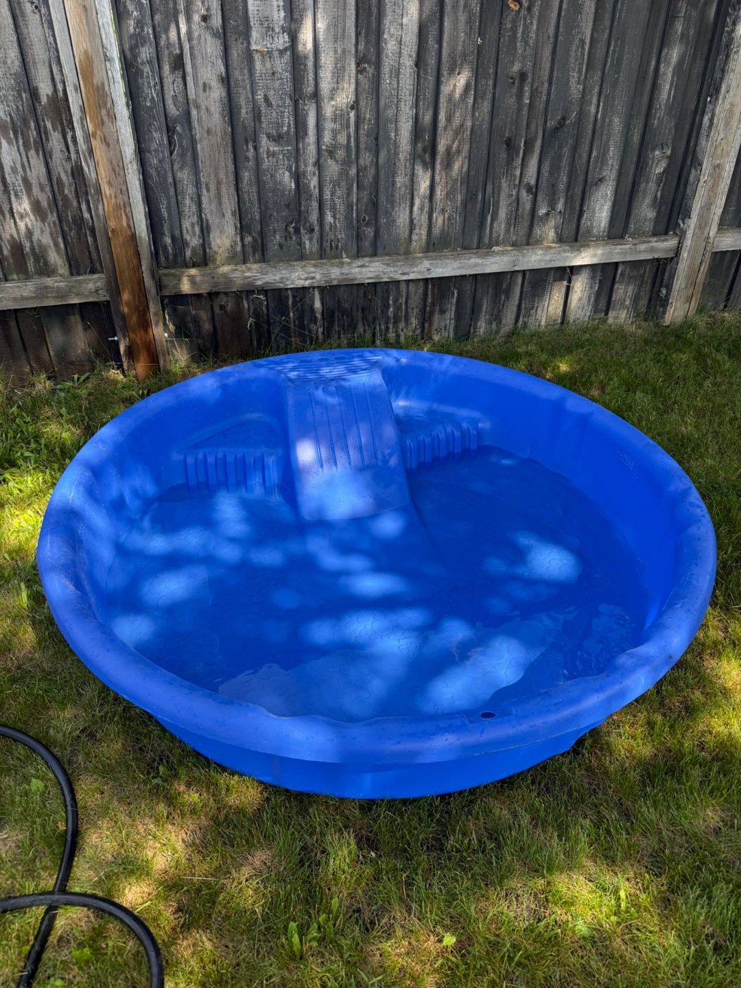Blue Kids Play Pool with Slide